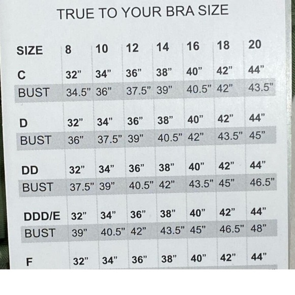 COCO REEF Women's Charisma Bra-Sized Bikini Top Palm Green 32/34DD swimwear top - Picture 8 of 16